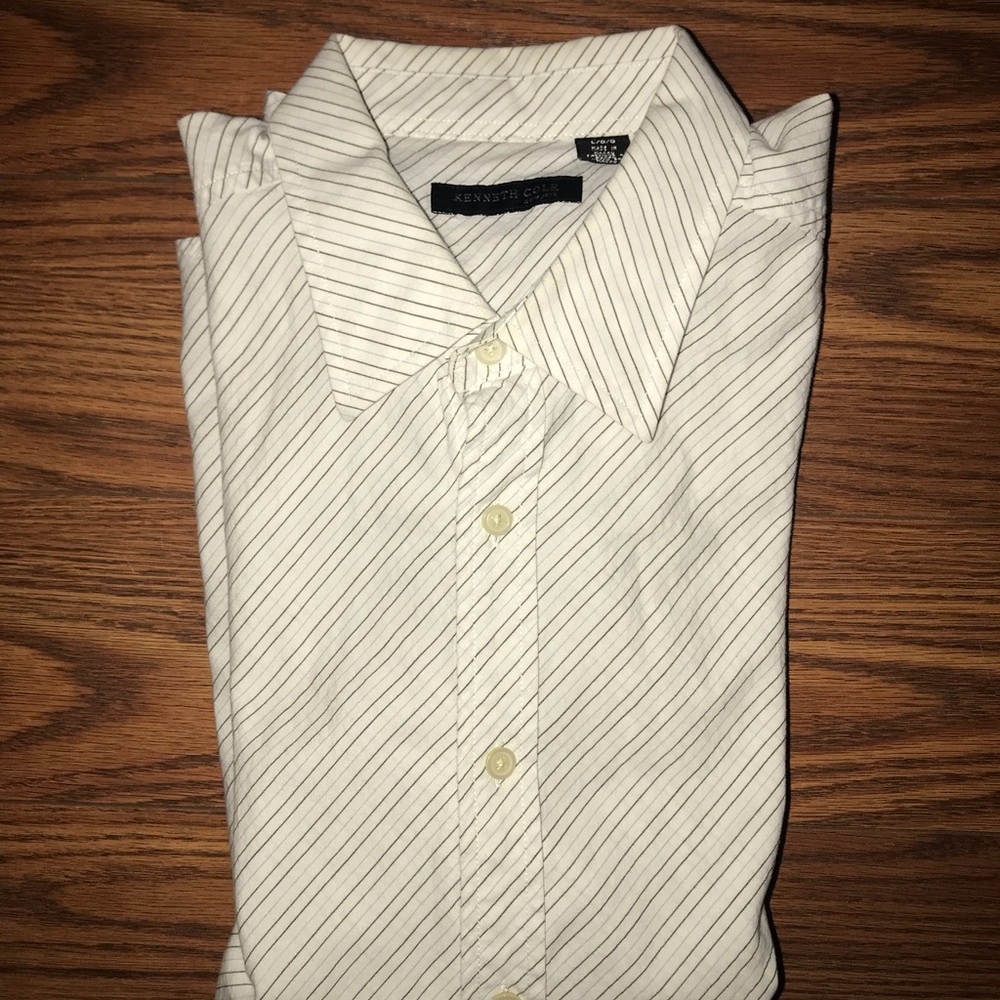 Kenneth Cole striped men’s dress shirt